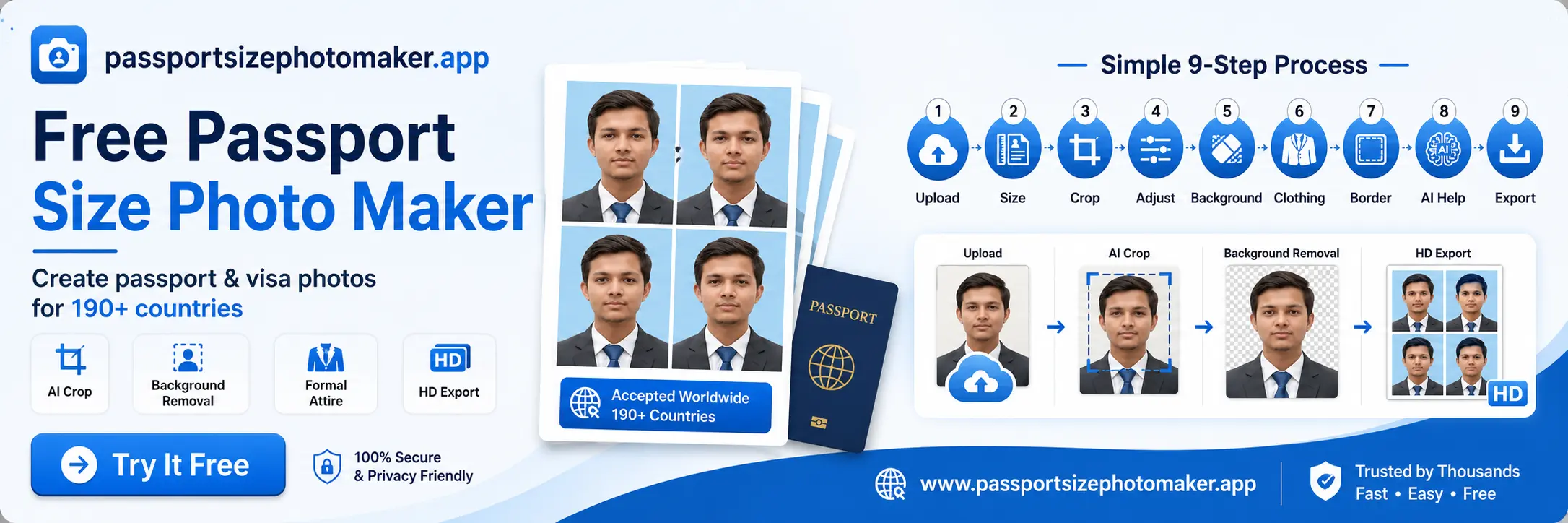Passport Size Photo Maker - Create & Print Passport Photos Online